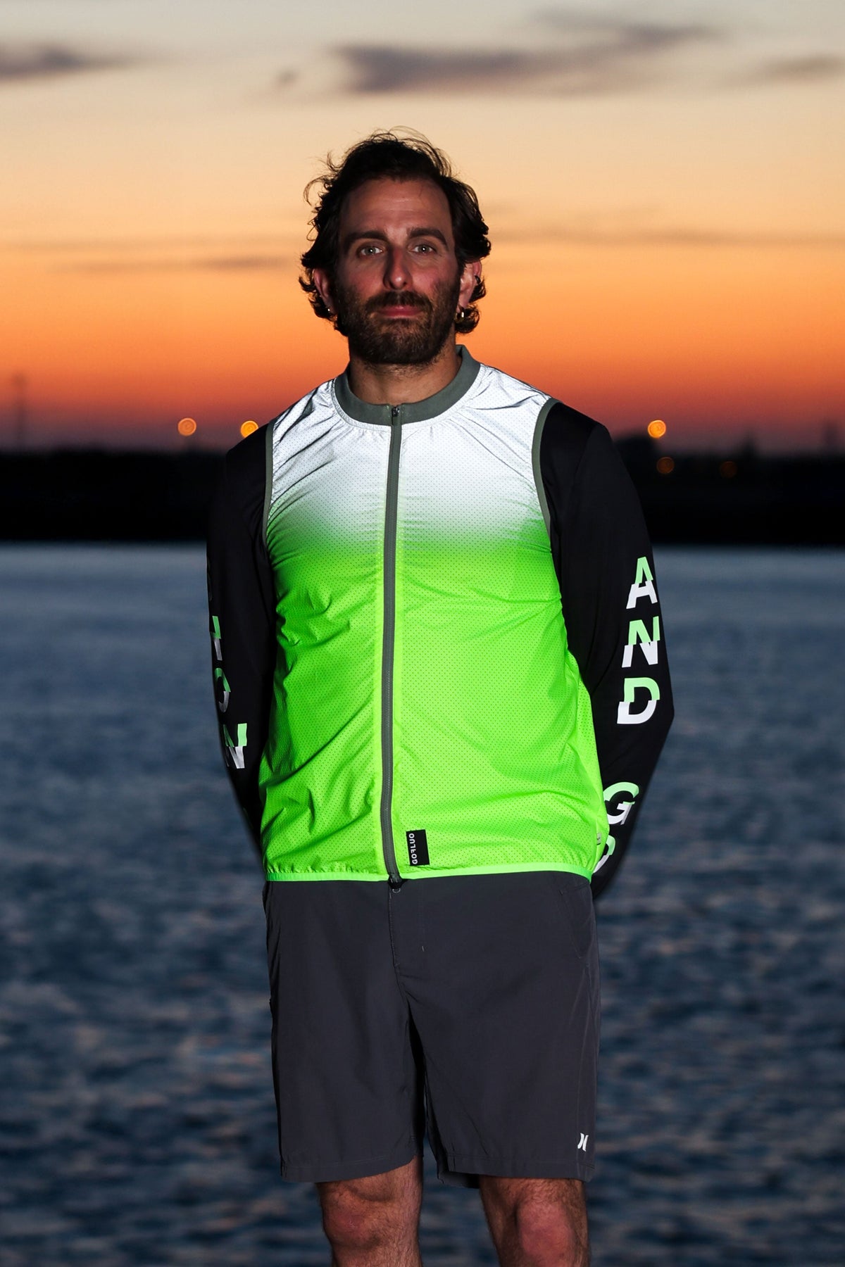 Andreas reflecterend hardloopvest - detail