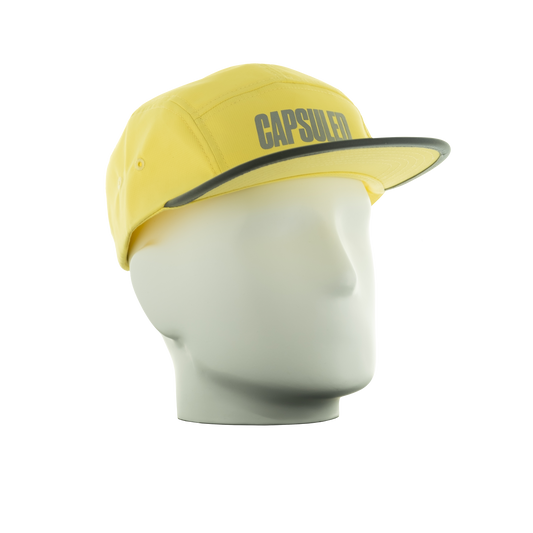 Capsuled Reflective Flex Cap - Canary Yellow