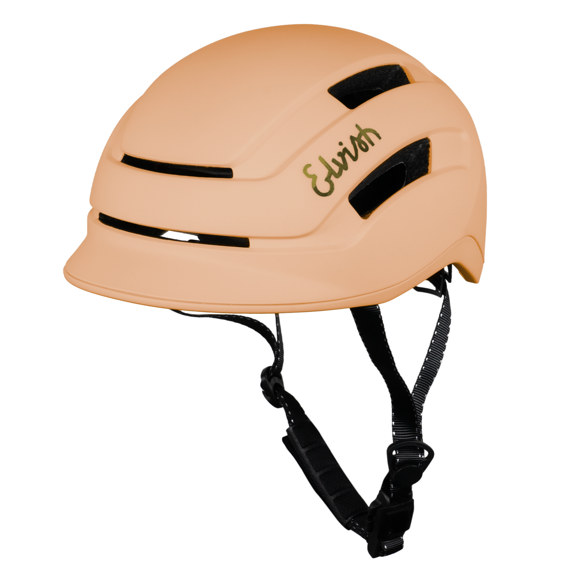 Velotaffeur Matt Peach helm - 3/4 aanzicht