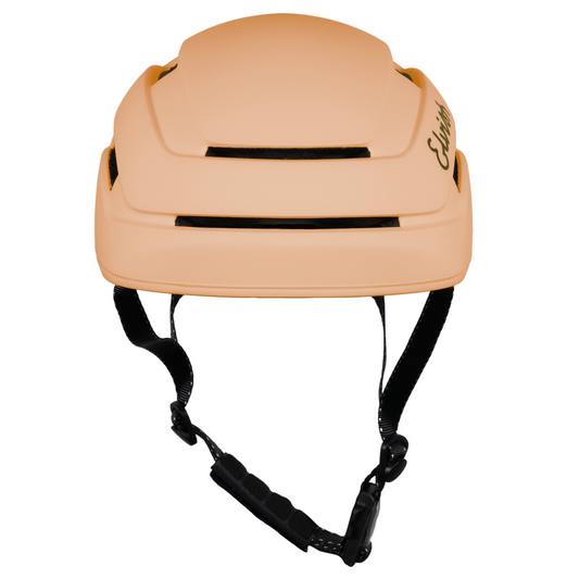 Velotaffeur Matt Peach helm - voorkant